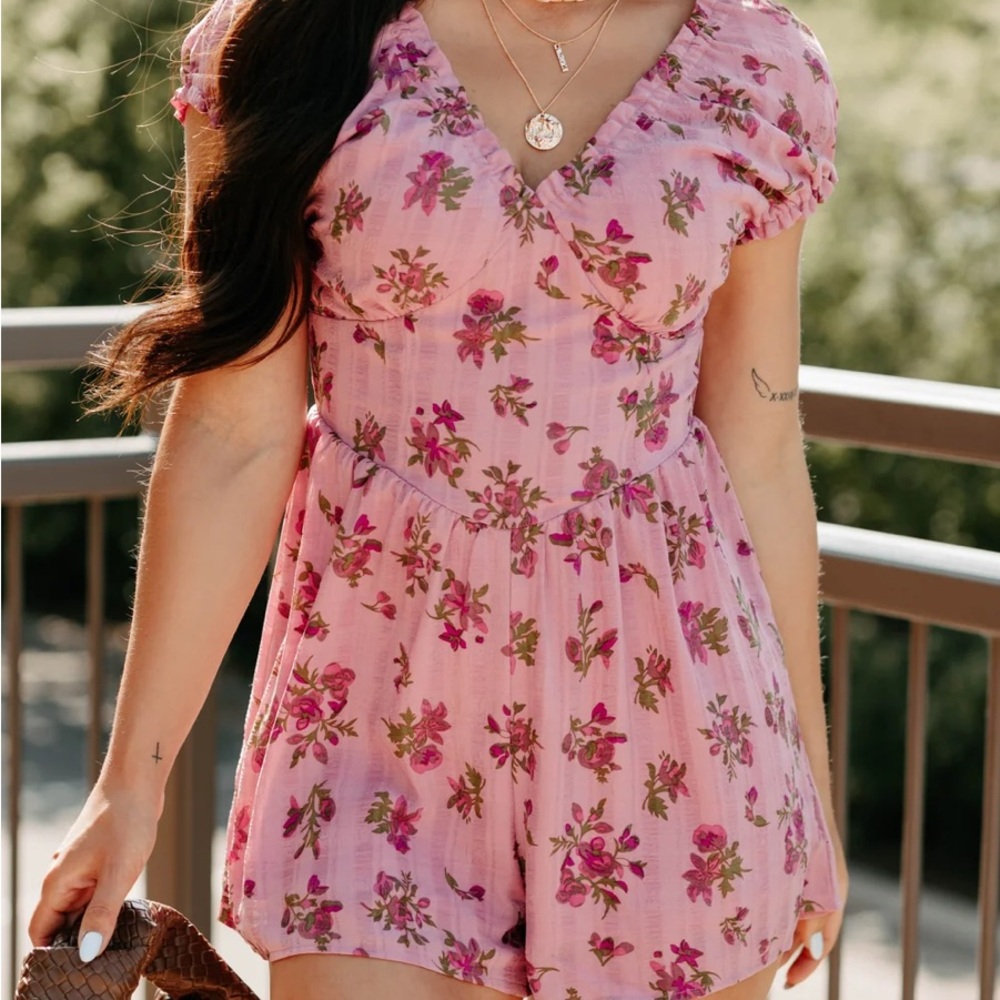 Floral Pink Jumpsuit